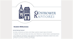Desktop Screenshot of guestrower-kantorei.de